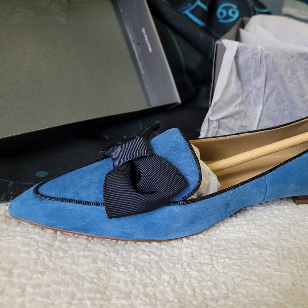 Ann Taylor Tiggy Bow flats 9.5